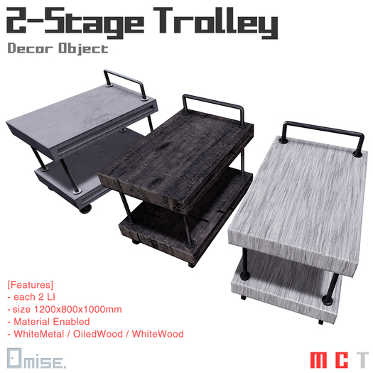 [Omise.] 2-Stage Trolley