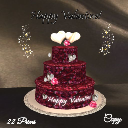 Valentine Heart Rose Cake 