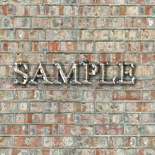 Zoy Texture [ Brick wall 03 ] - Seamless - Colorful Orange