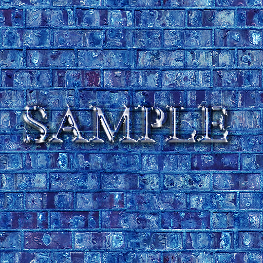 Zoy Texture [ Brick wall 03 ] - Seamless - Colorful Blue