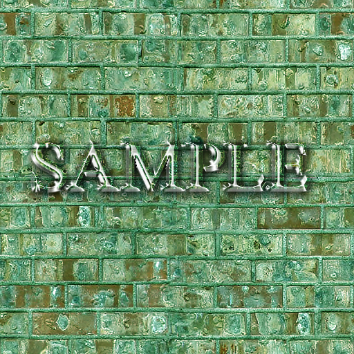 Zoy Texture [ Brick wall 03 ] - Seamless - Colorful Green