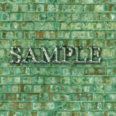 Zoy Texture [ Brick wall 03 ] - Seamless - Colorful Green