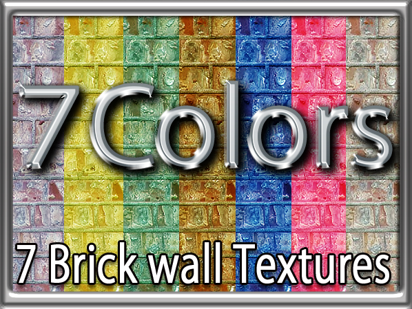 Zoy Texture [ Brick wall 03 ] - Seamless - 7 Colors