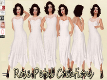 RPC FM Crochet French Slip Dress in White Belleza, Slink, Maitreya (Wear to unpack)