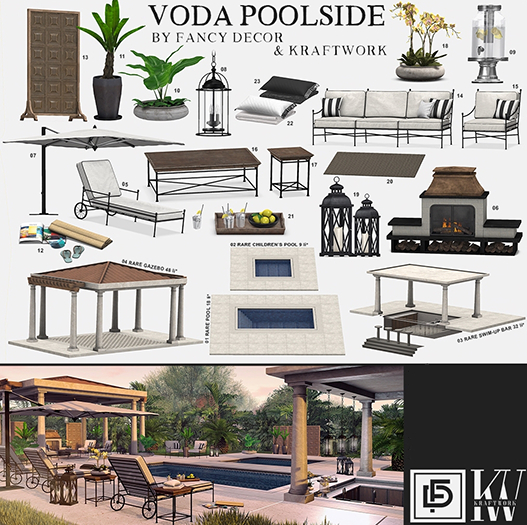 1. Fancy Decor + KraftWork Voda Pool RARE