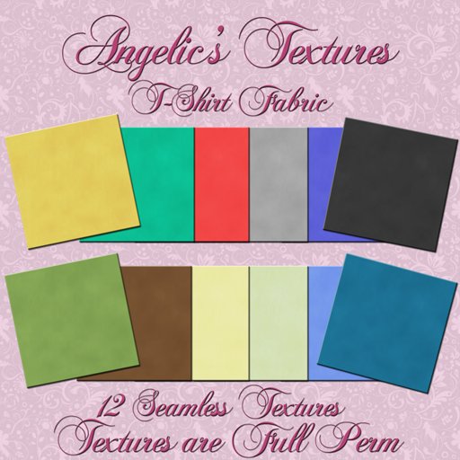 [Angelic's Textures] T-Shirt Fabrics