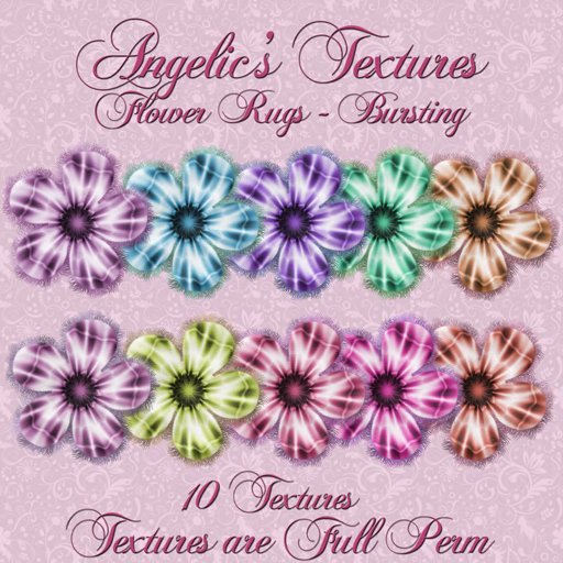 [Angelics Textures] Flower Rug Bursting