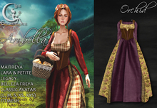 *LE* Arabella Orchid - Medieval mesh gown