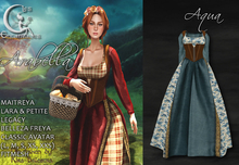 *LE* Arabella Aqua - Medieval mesh gown