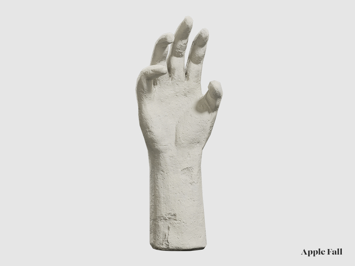 Apple Fall Clay Hand Sculpture
