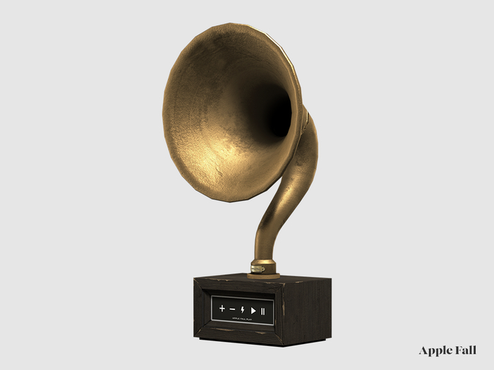 Apple Fall Wireless Gramophone - Brass