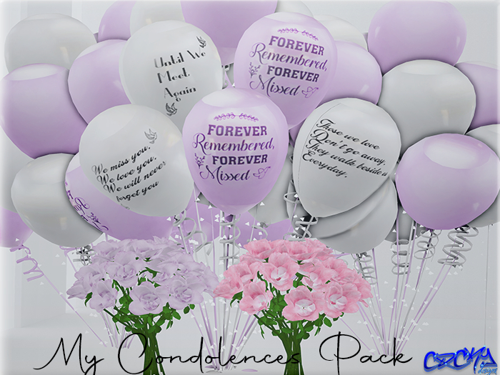 {RC}Condolences Balloons Packz