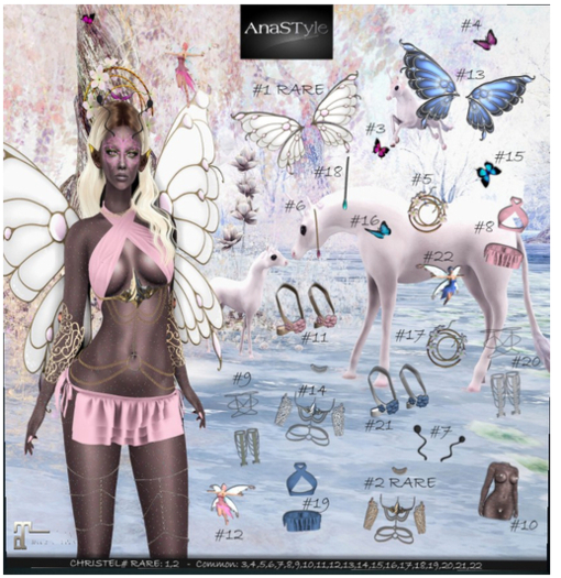 AnaSTyle - Christel - #2 Body Chains *Gold* (Maitreya) RARE