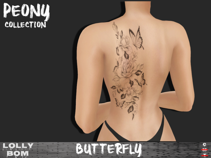 LOLLY's BOM things... [tattoo] PEONY (back)
