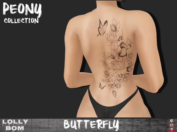 LOLLY's BOM things... [tattoo] PEONY (back)