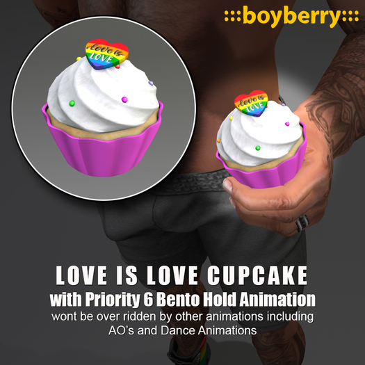 boyberry Pride Cupcake