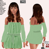 GREEN BEACH DRESS,CLASSIC&MESH BODIES