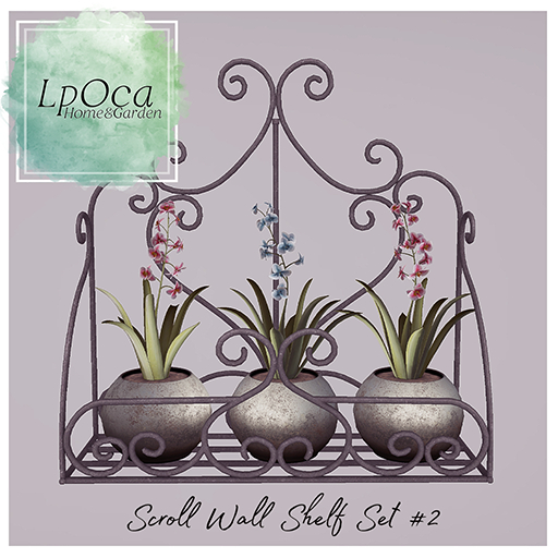 LpOca Scroll Wall Shelf Set #2