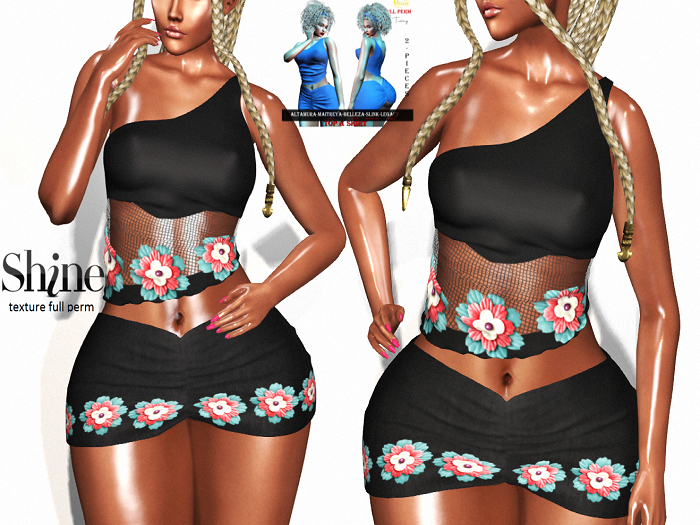 AJ  #SHINE_ TOP & SKIRT TUSSAY _TEXTURE FULL  PERM 1
