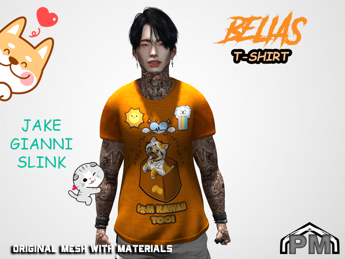 :PM: Kawaii T-shirt Belias - Orange