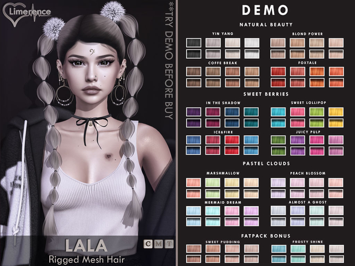 {Limerence} Lala hair-DEMO