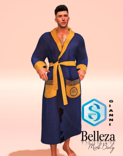 Vursachi Santos Closed Robe Blue
