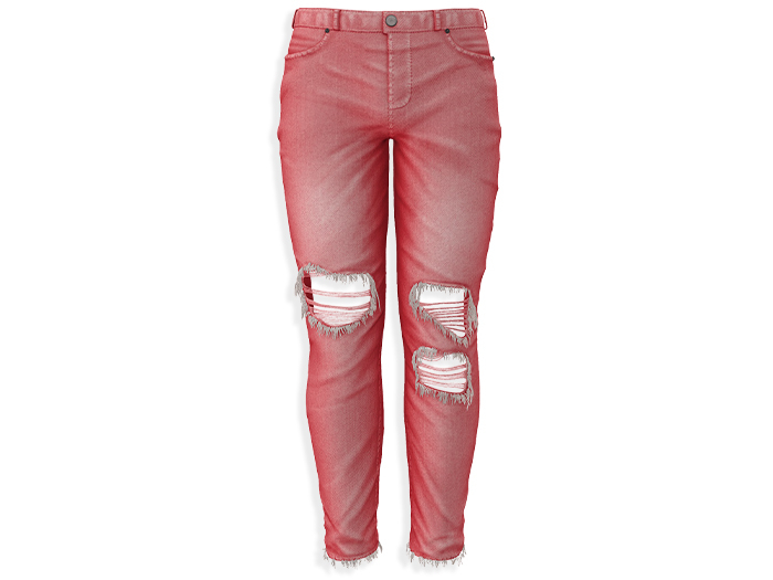 MINIMAL - Leo Jeans Crimson Red