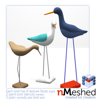Second Life Marketplace - Beachy Birds Creator Pack