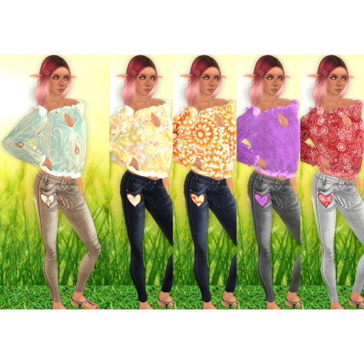 Summer Blouse and Jeans Pack