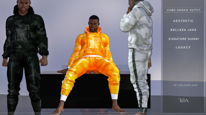 R2A- CAMO HOODIE OUTFIT W/HUD