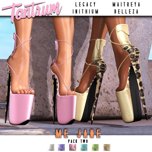 Tantrum -  Me Jane Heels - Pack Two 