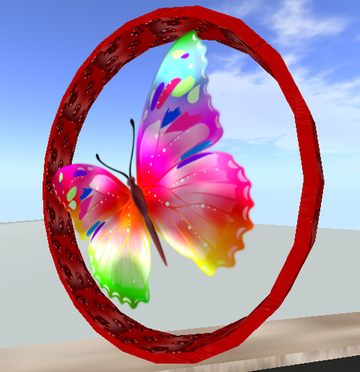 Butterfly Inside A Circle Wall Mural