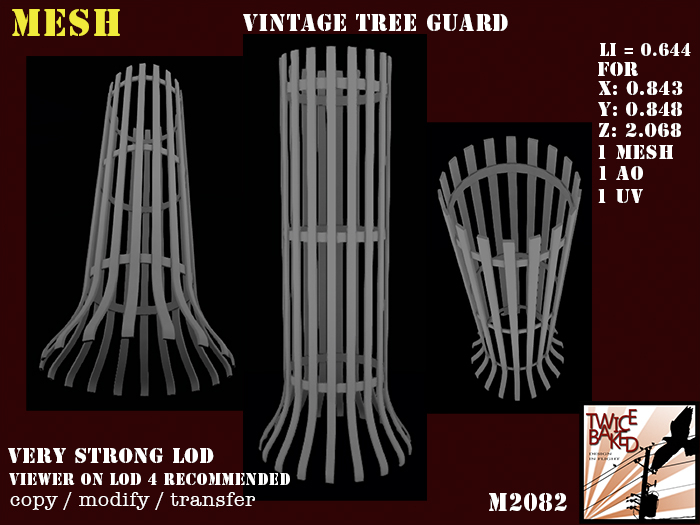 "TB" Vintage tree guard M2082