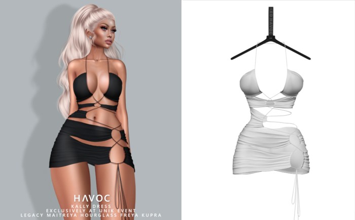 HAVOC - Kally Dress - WHITE