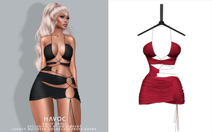 HAVOC - Kally Dress - RED