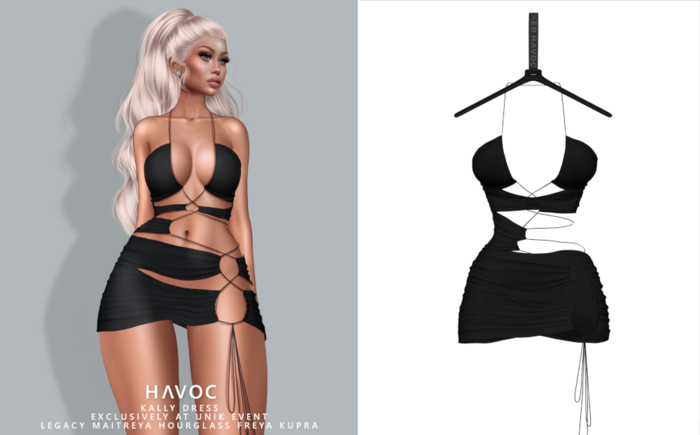 HAVOC - Kally Dress - BLACK