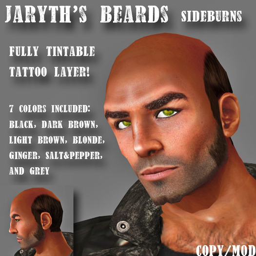 Tattoo Beard - Sideburns
