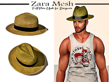 Zara Mesh - Clothes - Male Sunhat - FULL PERM MESH