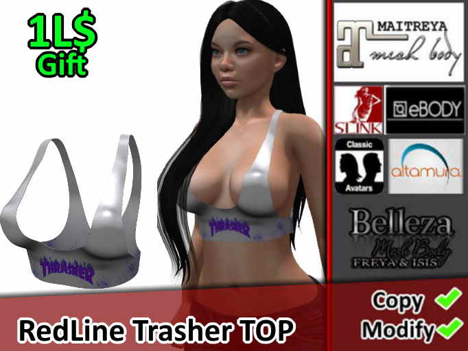 RedLine: Trasher Silver Top 