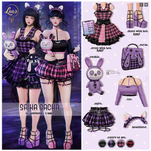 Luas Saika Plushie Red