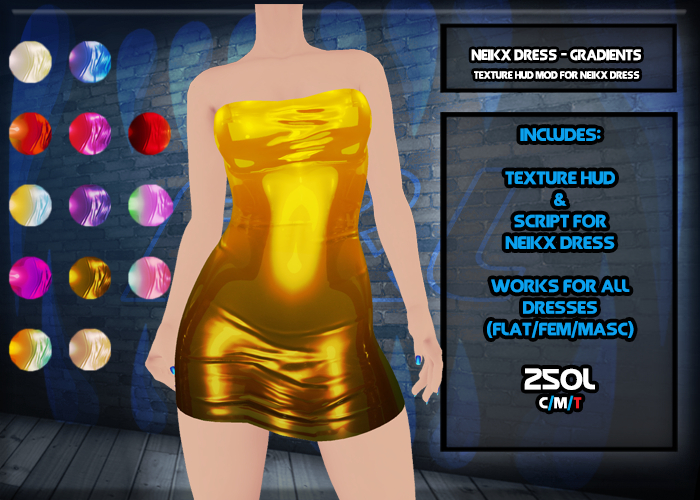 F&L - Neikx Dress - Gradients - Texture Hud Pack