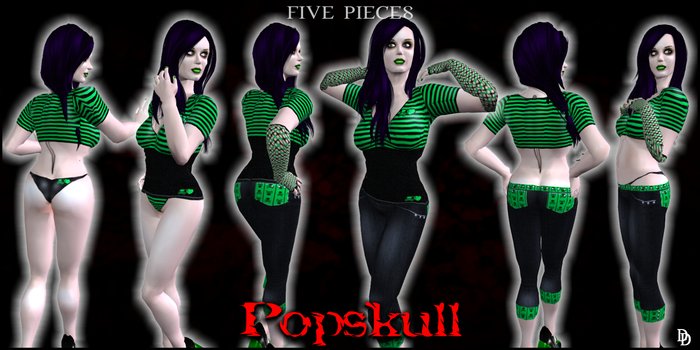 Dare Designs: Popskull - green