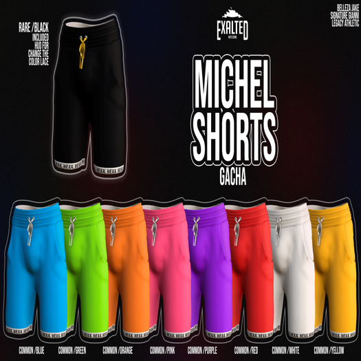 ExalteD - Michel Shorts {Signature} COMMON /PINK