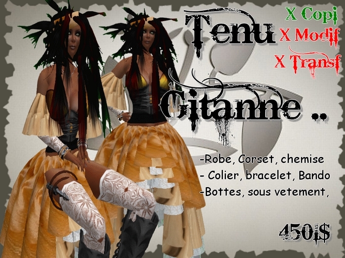 Tenu Gitanne Jaune