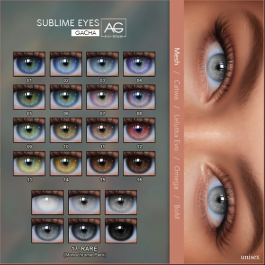 AG. Sublime Eyes Gacha - Mesh - 13
