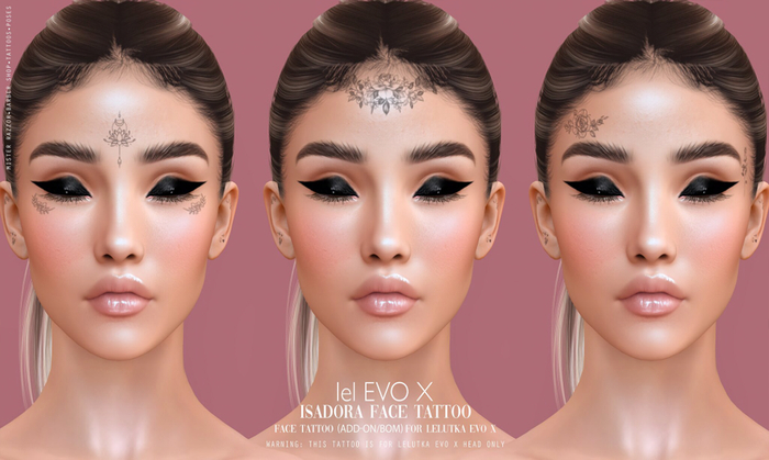 ((Mister Razzor)) Isadora Face Tattoo ADD-ON BOM for LelEVOX