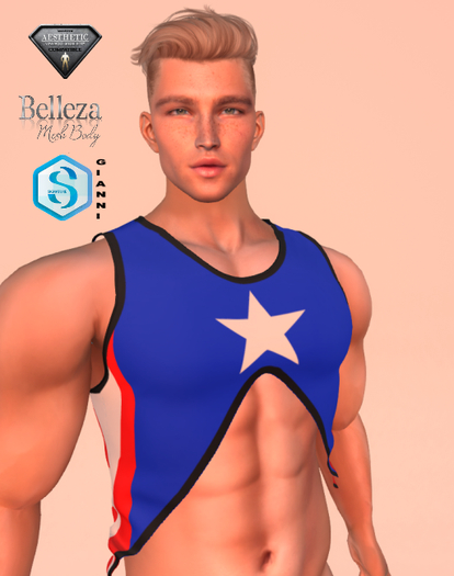 XK Curry Tank Top Blue