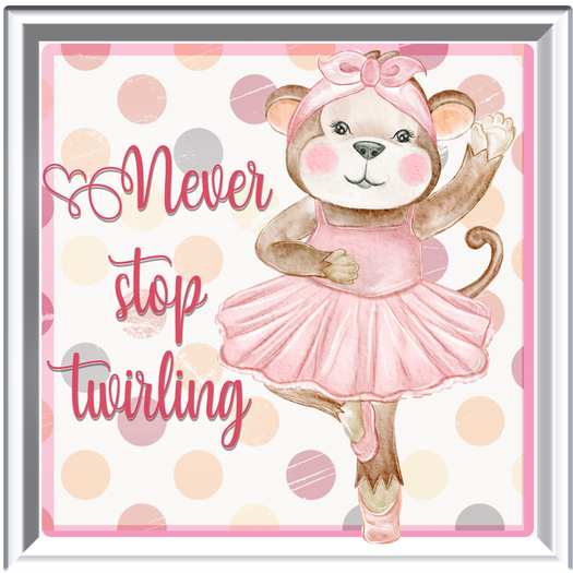 Callipepper Sq -Girl Monkey Ballerina