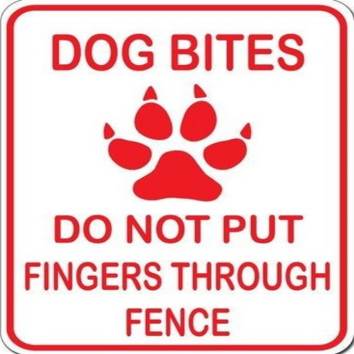 My Pet Store - Dog Bites Wall Sign