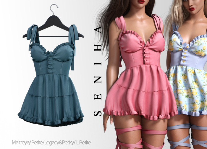 Seniha. Cecil Dress // Aqua